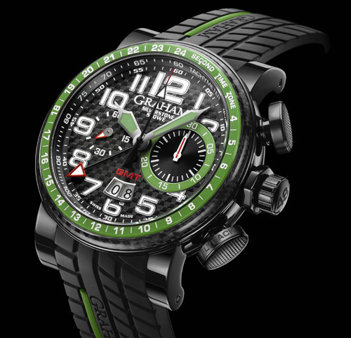 Graham London Silverstone Stowe GMT Red et Silverstone Stowe GMT green : vrombissant hommage à la course