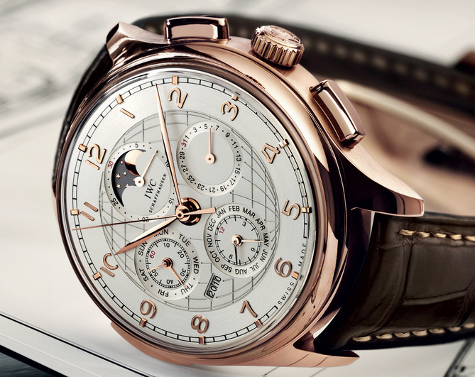 IWC Portugaise Grande Complication : calendrier perpétuel, répétition minutes et chronographe à mouvement automatique