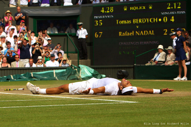 Rafael Nadal remporte Wimbledon avec sa Richard Mille RM 027 au poignet