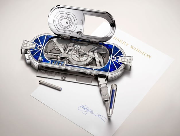 Precious Signature by Harry Winston : une pendulette automate d'exception Precious Signature by Harry Winston : une pendulette automate d'exception