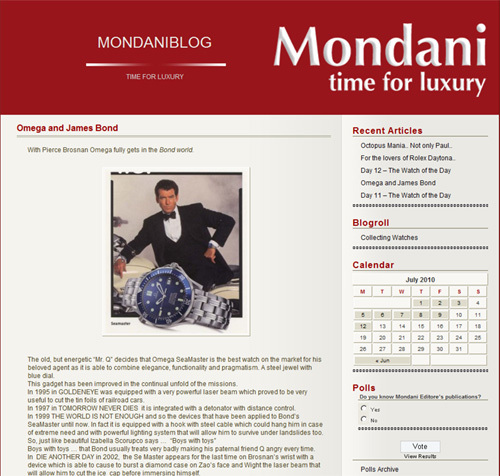 MondaniBlog : un nouveau site de référence dans la montre de collection MondaniBlog : un nouveau site de référence dans la montre de collection