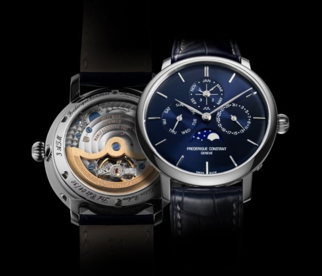 Frédérique Constant : un QP Manuf' bleu pour Bucherer Frédérique Constant : un QP Manuf' bleu pour Bucherer
