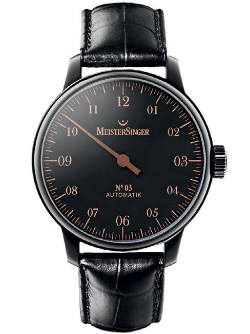 MeisterSinger N° 03 Black PVD Edition Spéciale : noire et bronze