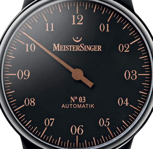 MeisterSinger N° 03 Black PVD Edition Spéciale : noire et bronze MeisterSinger N° 03 Black PVD Edition Spéciale : noire et bronze