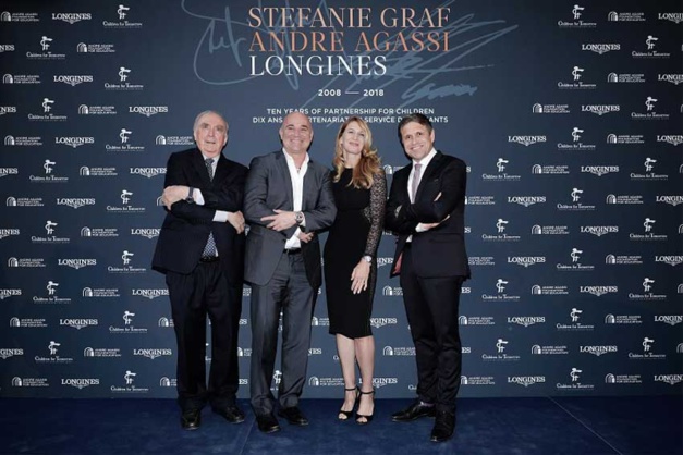 Longines : des montres aux enchères au profit des associations de Stephie Graff et Andre Agassi Longines : des montres aux enchères au profit des associations de Stephie Graff et Andre Agassi