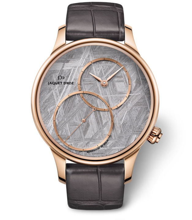 Jaquet Droz Grande Seconde Décentrée : météorite et stromatolithe Jaquet Droz Grande Seconde Décentrée : météorite et stromatolithe