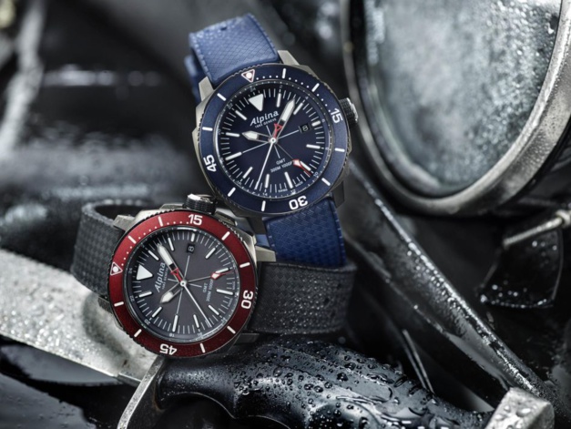 Alpina Seastrong Diver GMT : plongeuse voyageuse Alpina Seastrong Diver GMT : plongeuse voyageuse