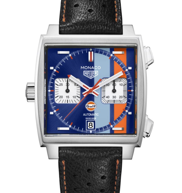 Monaco TAG Heuer : édition Gulf Limitée à 50 exemplaires Monaco TAG Heuer : édition Gulf Limitée à 50 exemplaires