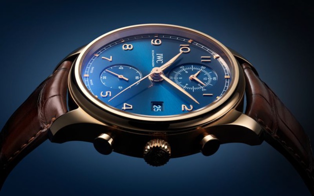 IWC Portugaise Chronographe Classique Bucherer Blue Editions