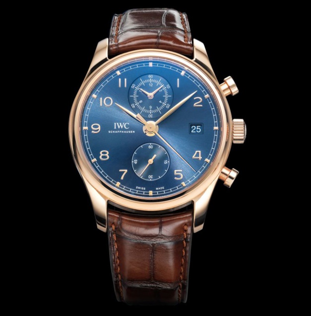 IWC Portugaise Chronographe Classique Bucherer Blue Editions