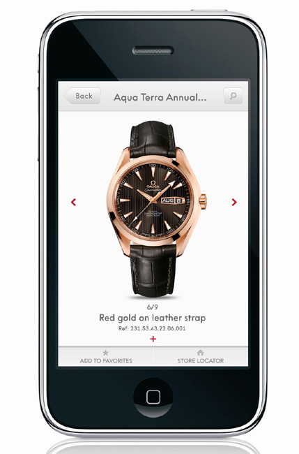 Omega lance son application iPhone