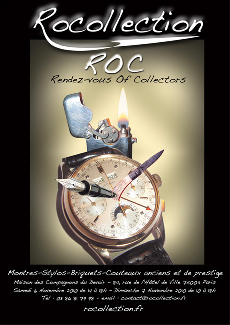 Rocollection, le nouveau Rendez-vous des Objets de Collection : montres, briquets, stylos et couteaux anciens Rocollection, le nouveau Rendez-vous des Objets de Collection : montres, briquets, stylos et couteaux anciens