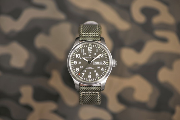 Hamilton Khaki Field Camouflage : in the army now