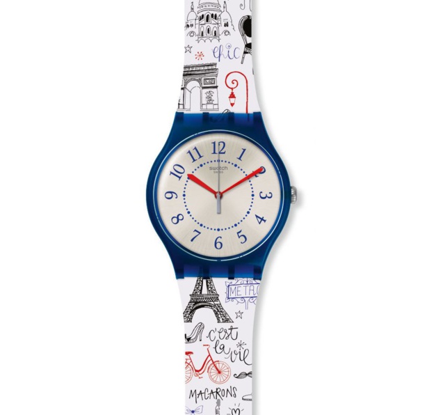 Bisous de Paris : une Swatch très parisienne pour le 14 juillet Bisous de Paris : une Swatch très parisienne pour le 14 juillet