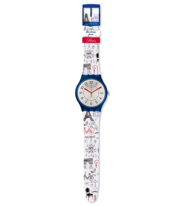 Bisous de Paris : une Swatch très parisienne pour le 14 juillet Bisous de Paris : une Swatch très parisienne pour le 14 juillet