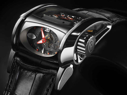 Bugatti Super Sport Parmigiani Fleurier : affichage latéral du temps pour lecture à 431 km/h