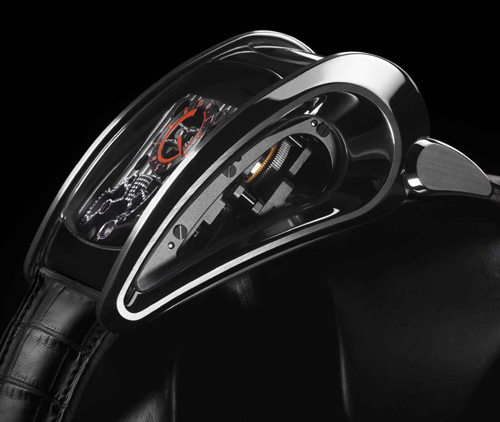 Bugatti Super Sport Parmigiani Fleurier : affichage latéral du temps pour lecture à 431 km/h