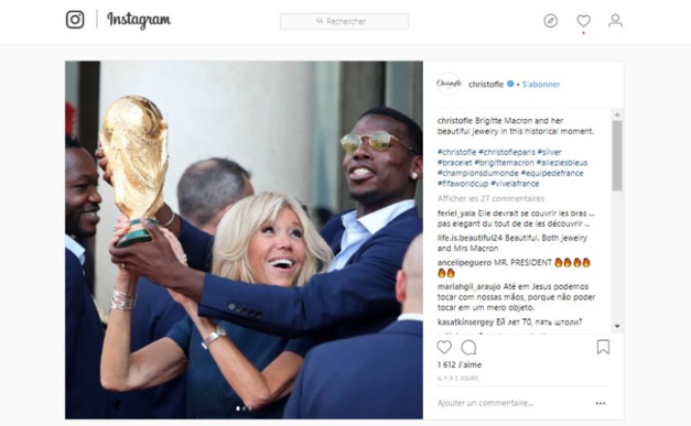 Photo Instagram du compte Christofle, DR Photo Instagram du compte Christofle, DR