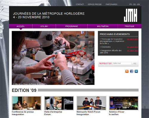 La Chaux-de-Fonds : les Journées de la Métropole Horlogère du 4 au 20 novembre 2010 La Chaux-de-Fonds : les Journées de la Métropole Horlogère du 4 au 20 novembre 2010