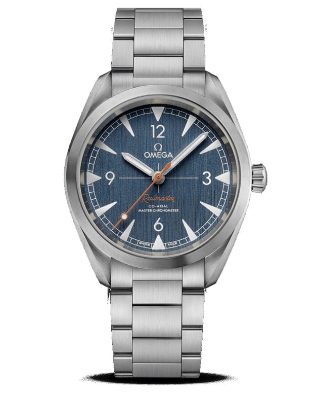 Omega Railmaster Co-Axial Master Chronometer 40 mm : modèle denim Omega Railmaster Co-Axial Master Chronometer 40 mm : modèle denim