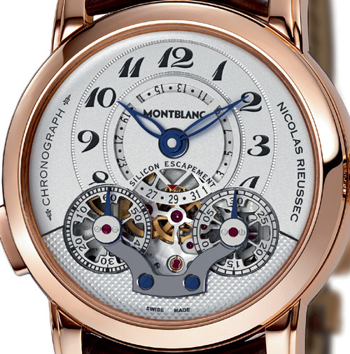 Montblanc Nicolas Rieussec Open Date Silicium Escapement Chronograph : du tradi mâtiné d’avenir… Montblanc Nicolas Rieussec Open Date Silicium Escapement Chronograph : du tradi mâtiné d’avenir…