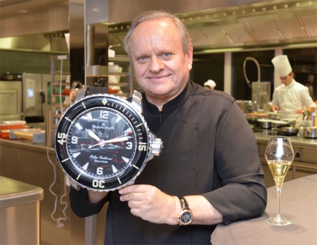 Joel Robuchon : un chef en Blancpain Joel Robuchon : un chef en Blancpain