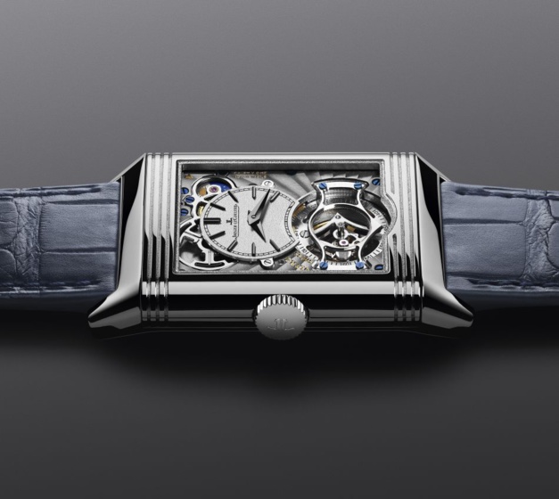 Pour la première fois, la Reverso associe son Duoface à un tourbillon volant Pour la première fois, la Reverso associe son Duoface à un tourbillon volant