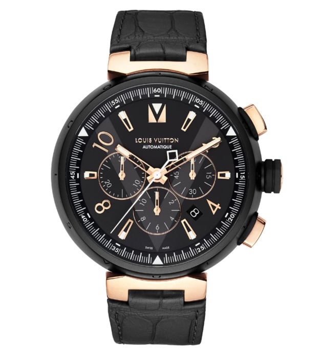 Tambour All Black and Gold : imposant chrono pour hommes Tambour All Black and Gold : imposant chrono pour hommes