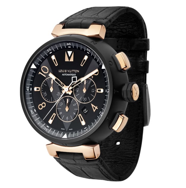 Tambour All Black and Gold : imposant chrono pour hommes Tambour All Black and Gold : imposant chrono pour hommes