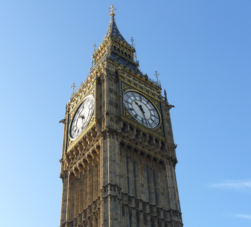 Big Ben à Londres... à l'heure anglais !