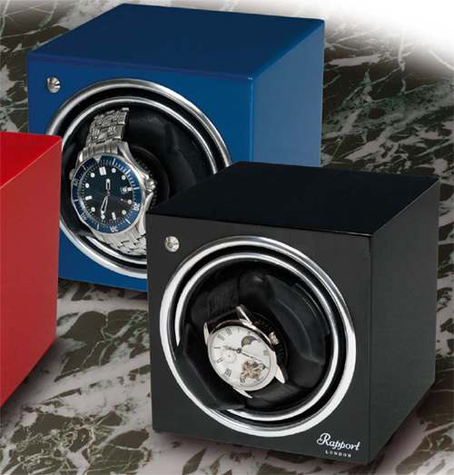 Rapport London : des watchwinders colorés, modulaires et design Rapport London : des watchwinders colorés, modulaires et design