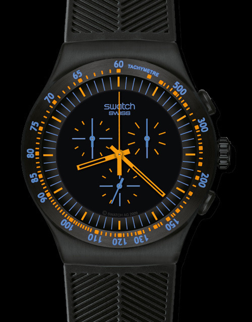 Swatch Irony THE Chrono : le noir apporte une touche d’élégance et de discrétion à ce modèle sportif Swatch Irony THE Chrono : le noir apporte une touche d’élégance et de discrétion à ce modèle sportif
