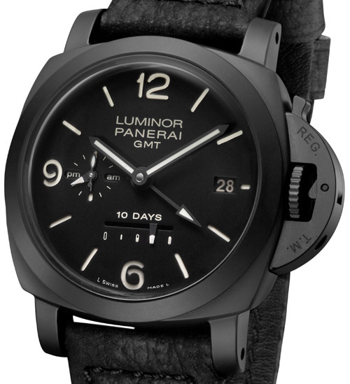 Officine Panerai Luminor 1950 10 Days GMT Ceramica : black beauty Officine Panerai Luminor 1950 10 Days GMT Ceramica : black beauty