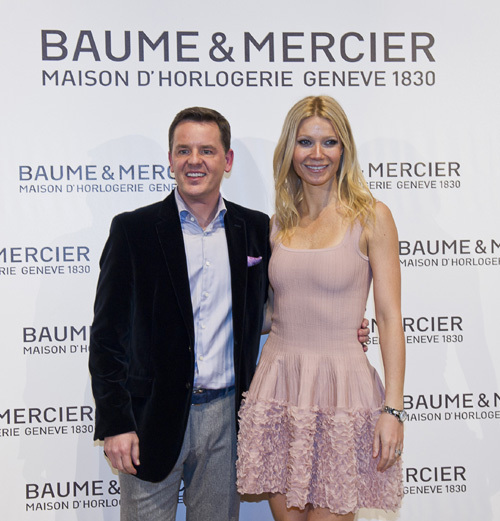 Alain Zimmerman, patron de Baume et Mercier et Gwyneth Paltrow