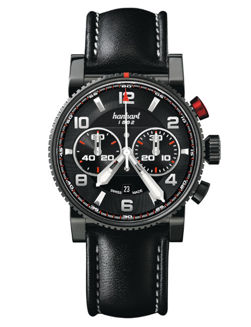 Hanhart Primus : Pilot, Racer et Diver, noir c’est noir