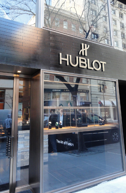 Hublot ouvre une boutique à New York sur Madison Avenue