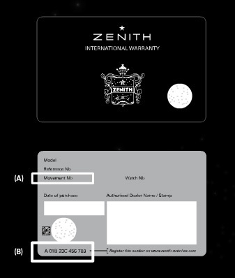 Code à bulles pour garantir l’authenticité des montres Zenith Code à bulles pour garantir l’authenticité des montres Zenith