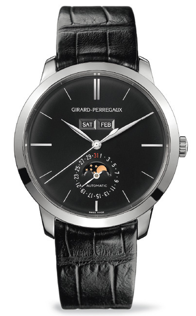 Girard-Perregaux 1966 Calendrier complet en or gris : classe naturelle