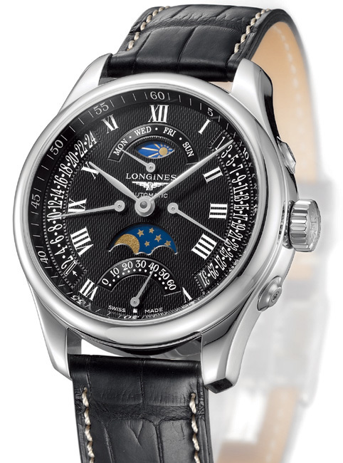 The Longines Master Collection Retrograde  Moon Phases : le soleil a rendez-vous avec la lune