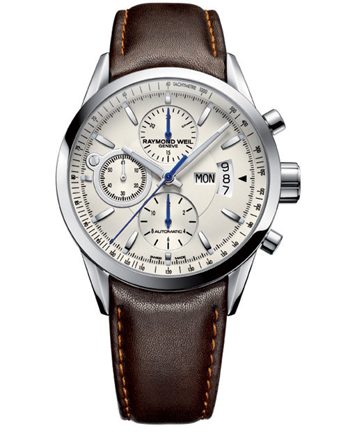 Raymond Weil Freelancer : un chronographe au cadran opalin