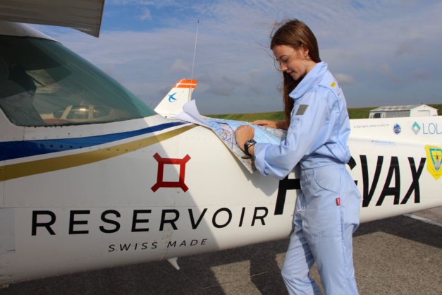 Anne Labbé et son avion