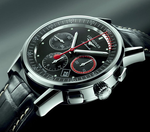 The Longines Column-Wheel Chronograph Record : un chrono doté d’une trotteuse avec échelle vernier The Longines Column-Wheel Chronograph Record : un chrono doté d’une trotteuse avec échelle vernier