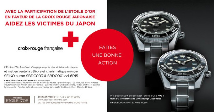 L’Etoile d’or : une Seiko et un petit geste pour le Japon