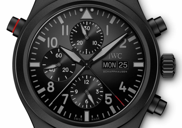 IWC Montre d'Aviateur Double Chronographe TOP GUN Ceratanium IWC Montre d'Aviateur Double Chronographe TOP GUN Ceratanium