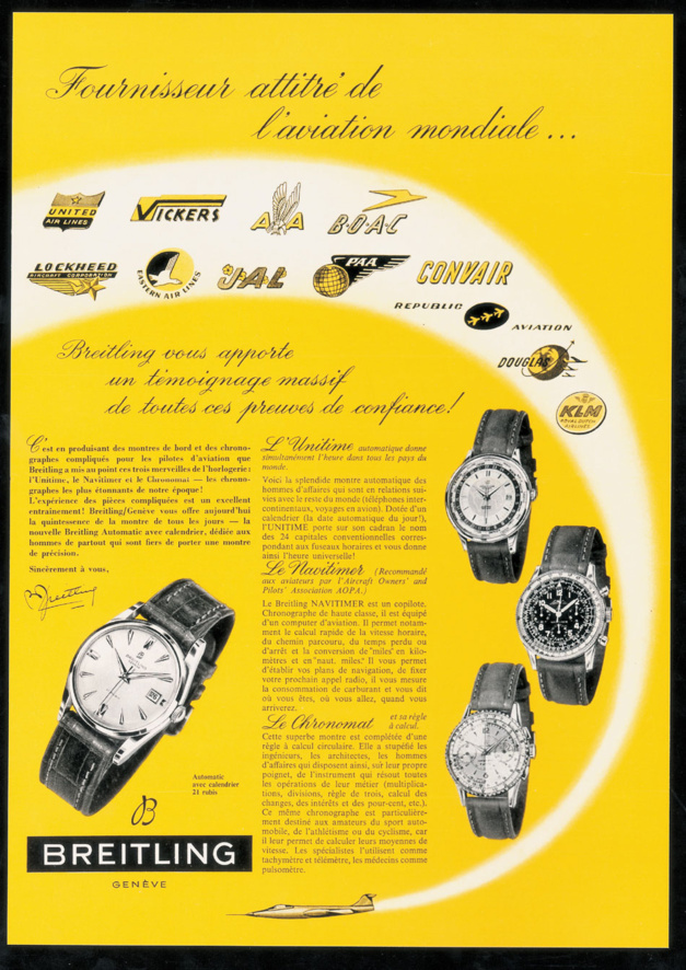 Publicité Breitling vintage