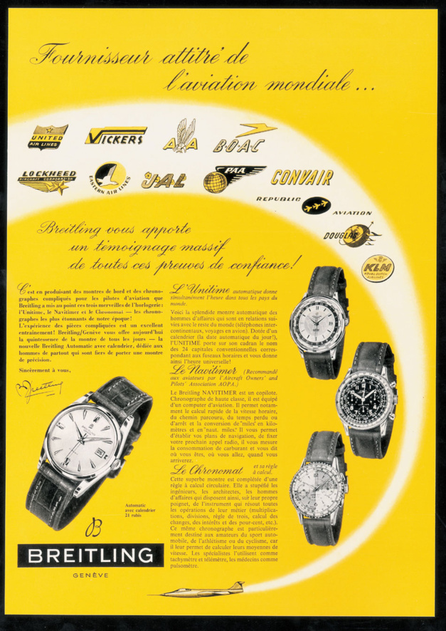 Publicité Breitling vintage Publicité Breitling vintage