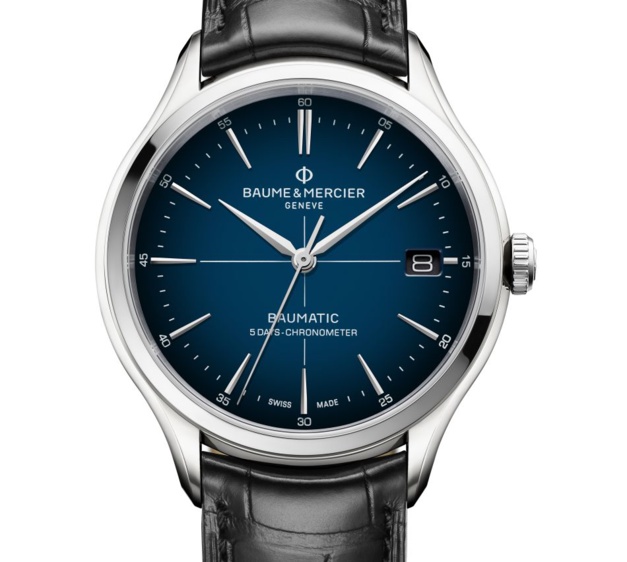 Baume & Mercier Clfton Baumatic cadran bleu Baume & Mercier Clfton Baumatic cadran bleu