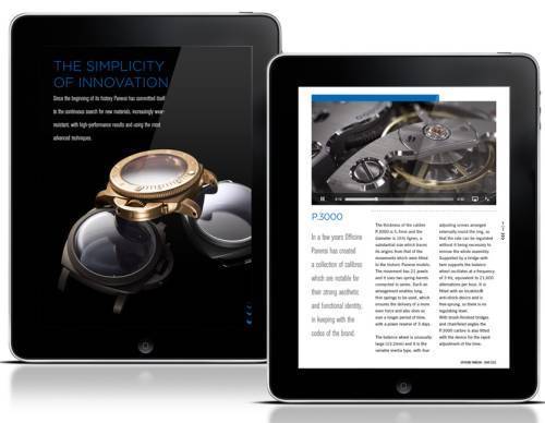 Officine Panerai lance son catalogue en format iPad