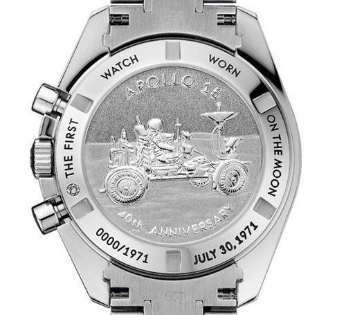 Omega Speedmaster Moonwatch « Apollo 15 » 40e Anniversaire : édition limitée aux couleurs de la mission Omega Speedmaster Moonwatch « Apollo 15 » 40e Anniversaire : édition limitée aux couleurs de la mission