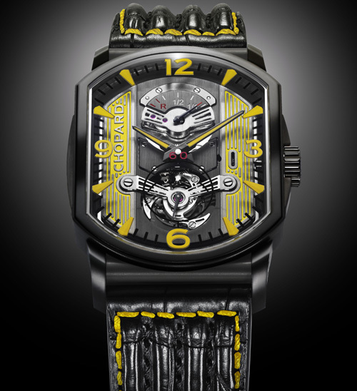 Chopard L.U.C Engine One Tourbillon en titane DLC Only Watch 2011 : l’univers automobile comme inspiration